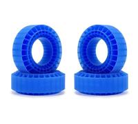 Powmok AMK 1.9 Mousse de pneu Crawler 108 x 42 mm 1.9 en caoutchouc de silicone, remplissage intérieur étanche pour pneus 1/10 RC Crawler Axial SCX10 CJ-7 Capra BRX01 TF2 GEN8 TRX4 (bleu)
