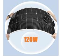 PowMr 120W Flexible Solar Panel 12v Solar Battery Charger Photovoltaic System Solar Cells Camping Home Car Boat RV Power Supply