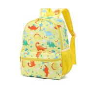 POWOFUN Sac à dos de voyage léger et mignon pour enfants d'âge préscolaire pour garçons et filles, Dinosaure Jaune