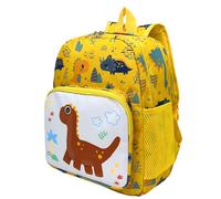 POWOFUN Sac à dos de voyage pour enfants de 33 cm - Motif dessin animé mignon, Dinosaure jaune 4