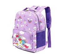 POWOFUN Sac à dos de voyage pour enfants de 33 cm - Motif dessin animé mignon, Licorne violette 2