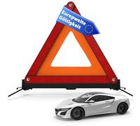 POWR CAR 1x Triangle de Panne - Triangle d'avertissement Voiture Voiture Triangle d'urgence Selon Le Code de la Route - comme Accessoire Auto