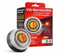 POWR CAR Lampe d’Avertissement V16 - IDADA 21020060 - Triangle de signalisation - Homologation UE 2026 - Auto & Moto