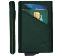 POWR Porte-Cartes avec Blocage RFID, Portefeuille Fin et Protecteur de Carte de crédit sans Contact, Vert de Course, Minimaliste