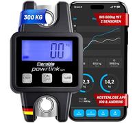 Powrlink Light - Tracker d'activité jusqu'à 600 kg - Mesure de la force en temps réel et testeur de force maximale - Portable, précis et contrôlé par application - Pour entraîneurs de corde, sangles