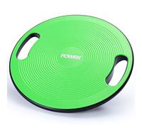 POWRX Balance Board Parfait pour les exercices de proprioception générale, de physiothérapie et de fitness - Diamètre: 40 cm (Vert)