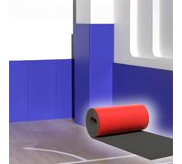 POWRZZZY Coussinet Autocollant Enveloppant Coussin de Poteau Mousse de Protection Rembourrage de Poteau de Basket-Ball Protection Anti-Collision à Quatre Côtés Protection(Rosso,2cm(T)-3m/9.8ft (L))