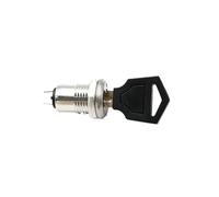 POWTAXBJGD Interrupteur à clé électronique en alliage de zinc de 12 mm - Interrupteur marche/arrêt - Verrouillage de téléphone - Bornes d'alimentation + 2 clés 2 positions