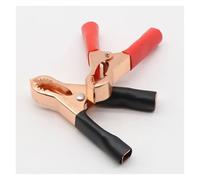 POWTAXBJGD Lot de 4 clips de batterie de voiture en cuivre plaqué 50 A 2 rouges + 2 noirs