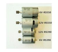 POWTAXBJGD RS 380 390 550 Démarreur électronique pour voiture, moto 6 V 12 V (550 12 V 35000 tr/min 10T)