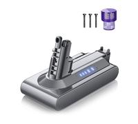 Powtree V10 Batterie de rechange pour Dyson V10 SV12 Absolute Animal Motörhead Fluffy Total Clean Cyclone 206340 969352-02 Aspirateur sans fil (1 filtre + 3 vis)