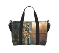 Powzjzw All Lights On Fire Sac de voyage pour femme Sac fourre-tout pour femme pour le travail et la livraison, Noir , Taille unique