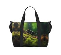 Powzjzw King of Ants Sac de voyage de week-end Carry On Tote Bags pour femme Sacs d'hôpital pour travail et livraison Sac à bagages la nuit Noir Taille unique Noir Taille unique, Noir , Talla única