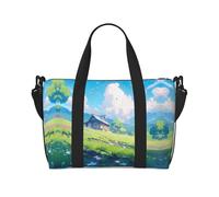 Powzjzw Peak Building Sac de voyage pour femme Sac fourre-tout pour femme pour le travail et la livraison, Noir , Taille unique