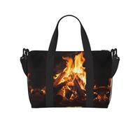 Powzjzw Sac de voyage avec feu ouvert pour week-end, sacs à main pour femmes, sacs d'hôpital pour travail et naissance nocturne, noir, taille unique, noir, Talla única, Noir , Taille unique