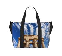 Powzjzw Sac de voyage pilier mystérieux en pierre pour femme Sac fourre-tout pour femme pour le travail et la livraison, Noir , Taille unique