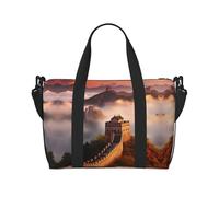 Powzjzw Sac de voyage The Great Wall Sac fourre-tout pour femme Sac d'hôpital pour le travail et la livraison, Noir , Taille unique