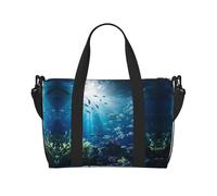 Powzjzw Submarine World Sac de voyage week-end pour femme, sac d'hôpital pour travail et accouchement, sac à bagages pendant la nuit, noir, taille unique, noir, Talla única