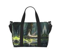 Powzjzw The Girl by The River Sac de voyage pour femme Sac fourre-tout pour femme pour le travail et la livraison, Noir , Taille unique