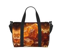 Powzjzw Toffee Sac de voyage week-end pour femme, sac d'hôpital pour le travail et l'accouchement, sac à bagages de nuit, noir, taille unique, noir, Talla única