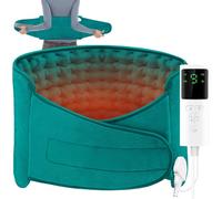 POWZOO Coussin Chauffant,125x30cm (Surface Chaude 59x30cm),9 Niveaux de Chauffage,Minuterie 4 Périodes,Arrêt Automatique,Lavable,Sèche/Humide,Confortable Doux Thermothérapie Soulager La Douleur.