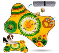 POWZOO Tapis de Fouille Chien-Tapis éducateurs Lavable à renifler-Alimentation Lente-Jouet Intelligent pour Chien-Stress Release- Jouets interactifs pour Animaux de Compagnie-Couverture Pliable.