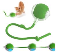 Poxtedsr Balle à Rouler pour Chat Et Chien, Balle Interactive à Rouler pour Chats, Jouet Interactif Chien Qui Bouge Toute Seule (Vert)