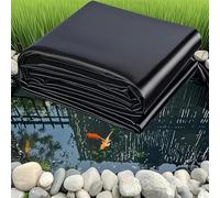 Poxvythb Bâche pour Bassin imperméable 3x3m 5x8m 6x9m, HDPE Bâche D'étang Noir Liner, Doublure D'étang Imperméable Membrane pour Bassin À Koï, Piscine(Taille : 1-15M en Option)