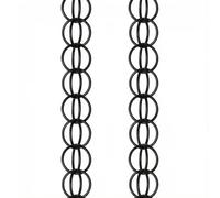 Poxvythb Chaine de Pluie pour Pergola, Chaîne de Pluie Suspendue, pour la Maison Le Balcon la Fonction de Drainage du Patio, Carillon Éolien Cercle Élégant et Stable 4m(13ft)