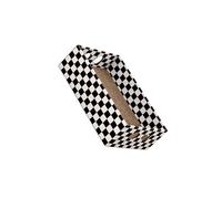 POXZSFX Griffoirs Robustes pour Chats, boîtes à griffer pour Chatons, Tapis à griffer rectangulaire en Carton ondulé, Endroit de Repos pour Chats de, Noir et Blanc, 47 x 31.5 x 14 cm