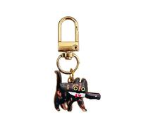 POYAMUSE Porte-clés en forme de chat pour homme et femme, D 1 pièce Killer-écaille de tortue, Small