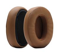 Poyatu Coussinets de rechange compatibles avec les casques Bluetooth Skullcandy Crusher/ANC/EVO, Hesh 3 & EVO & ANC sans fil, mousse à mémoire de forme, gris/marron clair