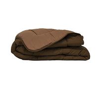 POYET MOTTE Couette Bicolore, Polyester, Chocolat/Moka, 200x140x1 cm