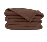 POYET MOTTE POLECO Couverture polaire Polyester Chocolat 180 x 220 cm