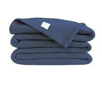 POYET MOTTE POLECO Couverture polaire Polyester Marine 220 x 240 cm
