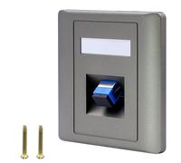 Poyiccot Simplex SC Plaque murale en fibre optique SC avec connecteur monomode modulaire pour panneau de brassage et plaques murales Adaptateurs de câble optique