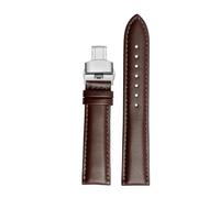 POYNMRE 18 mm 20 mm 22 mm Band de montre à chute de vache compatible avec Casio Ocean Heart EFB-670/530 EFV-600 EFS-S500 en cuir bracelet Bracelet Bleu noir(P brown-silver B,20mm)