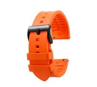 POYNMRE 23 mm 24 mm FluororBber Watchband compatible avec Casio PRW-6600 PRG-600 STRAP PRW-60 PRW-30 PRW-50 PRW-70YT Sports Watch Bracelet(Orange-black,24mm)