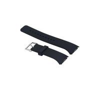 POYNMRE Bracelet compatible avec la montre connectée Samsung Gear S2 R720, bracelet de remplacement en silicone couleur unie, sport compatible R730 Correa(Black,GEAR S2 R720_L)