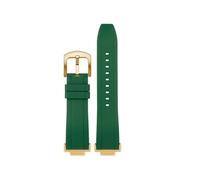 POYNMRE Bracelet de montre à dégagement rapide compatible avec Casio GM-5600 DW5600 DW5610 GW-M5610, bracelet en silicone + adaptateur acier inoxydable(Green-gold pin,For DW-5600)