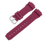 POYNMRE Bracelet de montre compatible avec Casio G-Shock GM-2100 GM-S2100 GA-2100 GM-5600/GA5600, bracelet de sport en silicone for homme(Red silver)