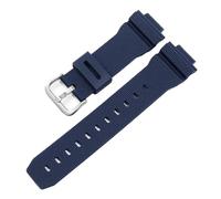 POYNMRE Bracelet de montre compatible avec Casio G-Shock GM-2100 GM-S2100 GA-2100 GM-5600/GA5600, bracelet de sport en silicone for homme(Blue Silver)