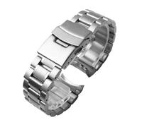 POYNMRE Bracelet de montre en acier inoxydable 18 mm, 20, 22, 24, compatible avec les modèles Casio EDIFICE EFV-540, EFV-500, BEM501, EFS-S510, EFB-650, ECB900(Style A-silver,24mm)