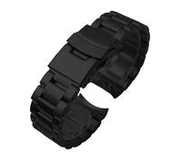 POYNMRE Bracelet de montre en acier inoxydable 18 mm, 20, 22, 24, compatible avec les modèles Casio EDIFICE EFV-540, EFV-500, BEM501, EFS-S510, EFB-650, ECB900(Style A-black,24mm)