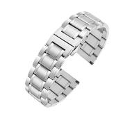 POYNMRE Bracelet de montre en acier inoxydable 20 mm 22 compatible avec Casio EDIFICE EFV-540 500 EFS-S510 EFB-650 EQB-501 EFR-303L/303D(3101 silver,24mm)
