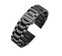 POYNMRE Bracelet de montre en acier inoxydable 20 mm 22 compatible avec Casio EDIFICE EFV-540 500 EFS-S510 EFB-650 EQB-501 EFR-303L/303D(3101 black,18mm)