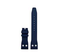 POYNMRE Bracelet de montre en caoutchouc fluoré FKM compatible avec les montres IWC Pilot Mark Portugal 20 mm, 21, 22, noir, à dégagement rapide, vert(Blue no Clasp,Width 22mm)