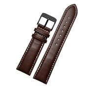 POYNMRE Bracelet de montre en cuir à carreaux for Casio EFV540/506/EFS-S500/510/EFR-30 Bracelet de montre EFV-540 noir marron 18mm 20mm 22mm 24mm(Brown white-black A,18mm)