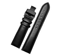 POYNMRE Bracelet de montre en cuir à carreaux for Casio EFV540/506/EFS-S500/510/EFR-30 Bracelet de montre EFV-540 noir marron 18mm 20mm 22mm 24mm(Black-black B,21mm)