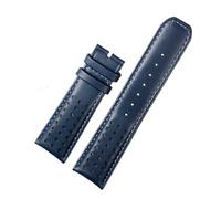POYNMRE Bracelet de montre en cuir de vache 22 mm 23 mm compatible avec la montre for homme CITIZEN Blue Angel Generation AT8020-54L AT8020-03L(Blue-no buckle,22mm)